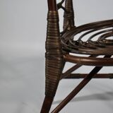 Chaise Haute en Bambou par Dirk Van Sliedrecht pour Rohe Noordwolde, 1950s