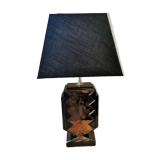 Ceramic art deco lamp effect metal