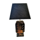 Ceramic art deco lamp effect metal