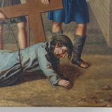 Flemish Religious Painting of the Passion of Christ, Belgium ca. 1900