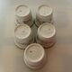 5 coquetiers fleurs roses made in England