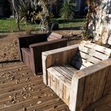 Fauteuils à palettes de bois