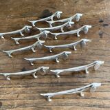 Vintage dachshund dog knife holder