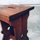 Amsterdam School Design Oak Handle Stool, Netherlands, 1920s