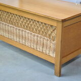 Rattan chest bench 1970