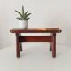 Vintage wooden plant stand stool