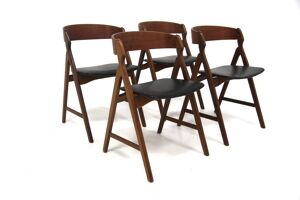 Set de 4 chaises en teck - henning