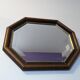 Miroir octogonal biseauté vintage 48 x 38 cm