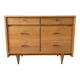 Large vintage 6-drawer chest of drawers from the 50s in oak.