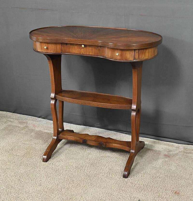 Louis XVI Style Mahogany and Rosewood Marquetry Coffee Table – Late