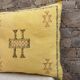 Silk cushion cover with Moroccan cactus pattern – Handmade Sabra cushion