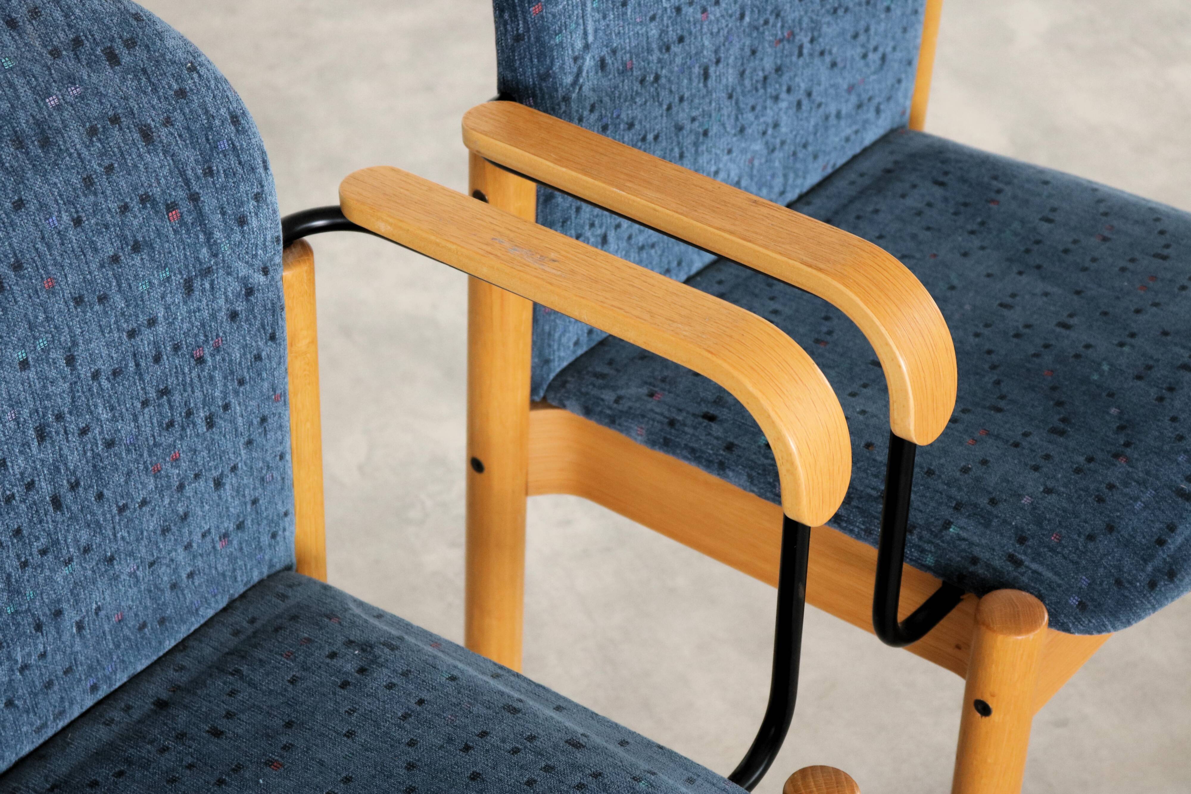 Chaises vintage | fauteuils | kinnarps | suède