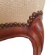 Louis Philippe chair in mahogany with upholstered embroidered seat