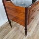 1960s sideboard in mahogany, glass and brass
