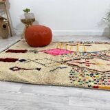 Handmade wool Berber rug 260 X 160 CM