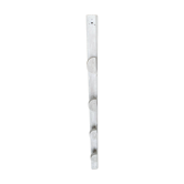 Patère ancienne, porte-manteau mural en bois blanc, années 60