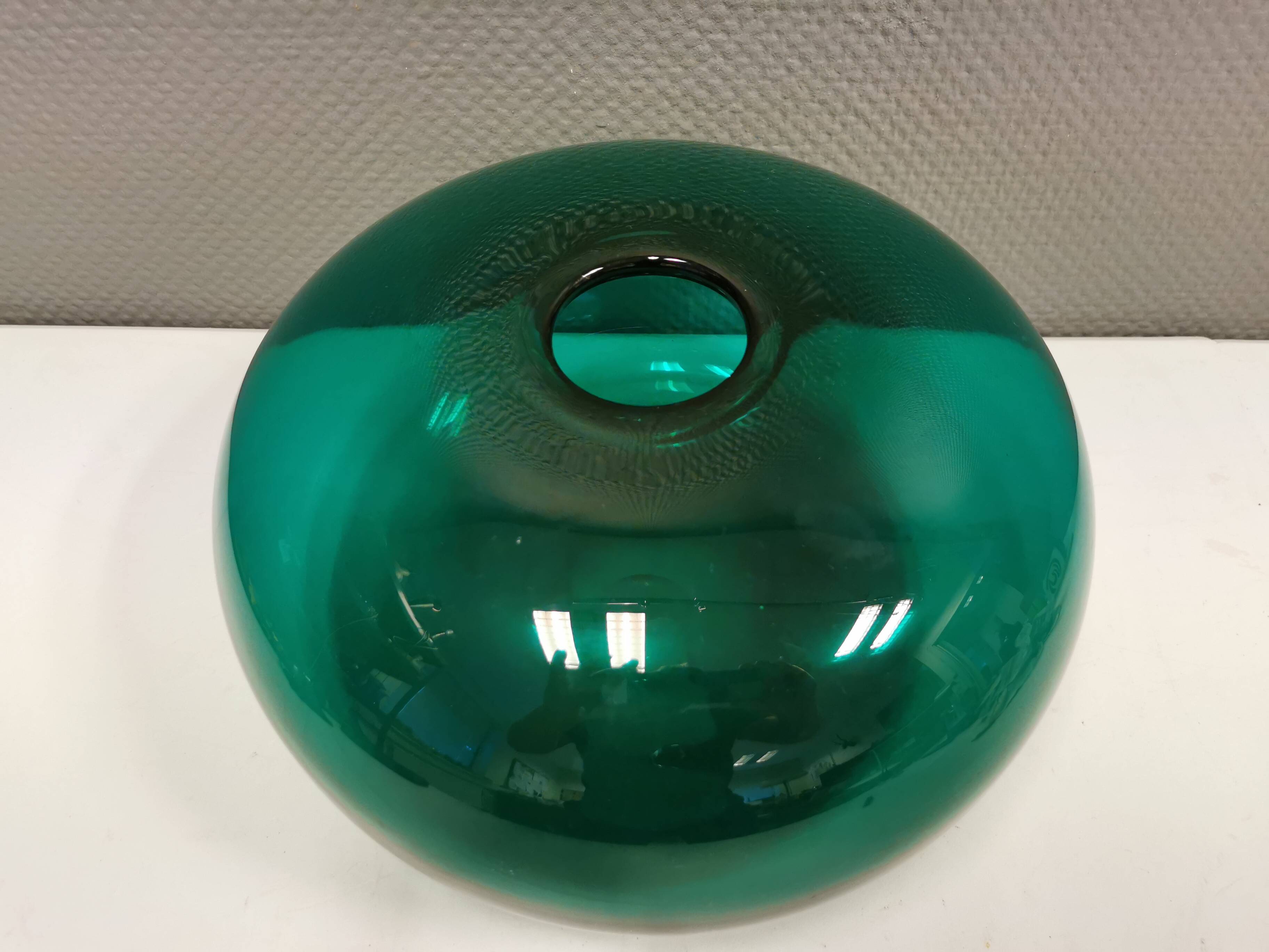 Vintage emerald green vase from Swedish Ikea 1990s.