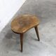 Tabouret tripode 1960 artisanal h43cm