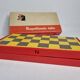 Vintage 80s Latvian Travel Magnetic Chess Set Complete with Pieces and Board