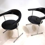 Set of 2 Kaufeld Airport 037 chairs by Geoffrey Harcourt, 1960