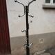 Vintage metal and marble coat rack