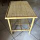 Table basse en bambou et rotin
