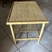 Bamboo and rattan coffee table