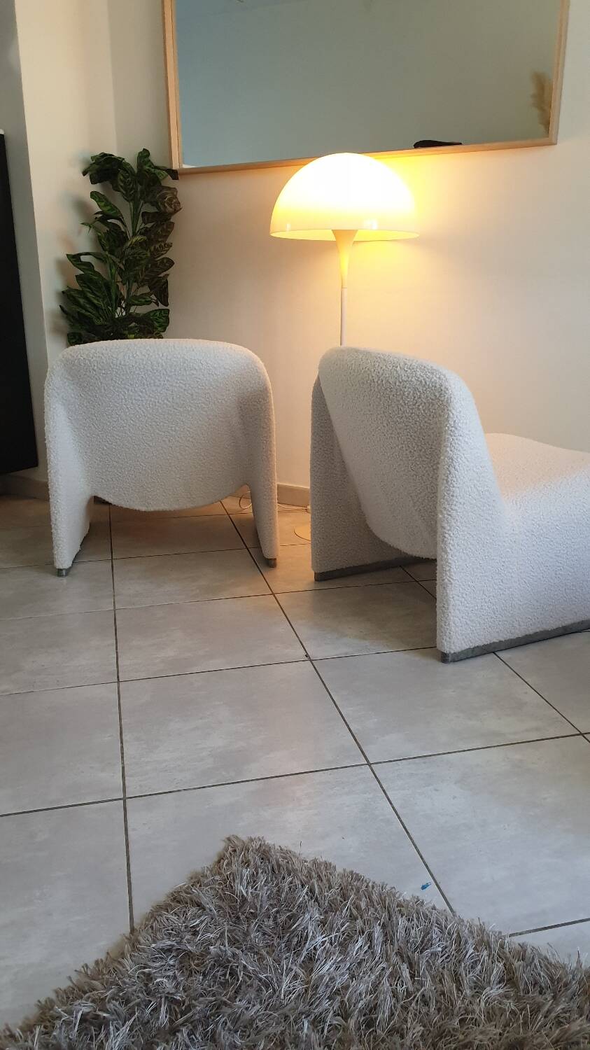 Pair of alky armchairs by Giancarlo Piretti