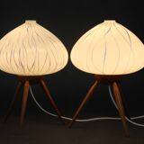 1960s pair of table lamps by uluv , czechoslovakia