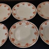 6 old FB dessert plates for Fénal Badonviller