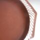 Pale pink woven octagonal porcelain bowl, circa 1950.