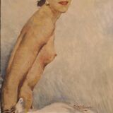 French woman nude painting