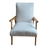 Vintage 70s boucle armchair