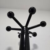 80s Stylish Black Coat Rack and Umbrella Stand
