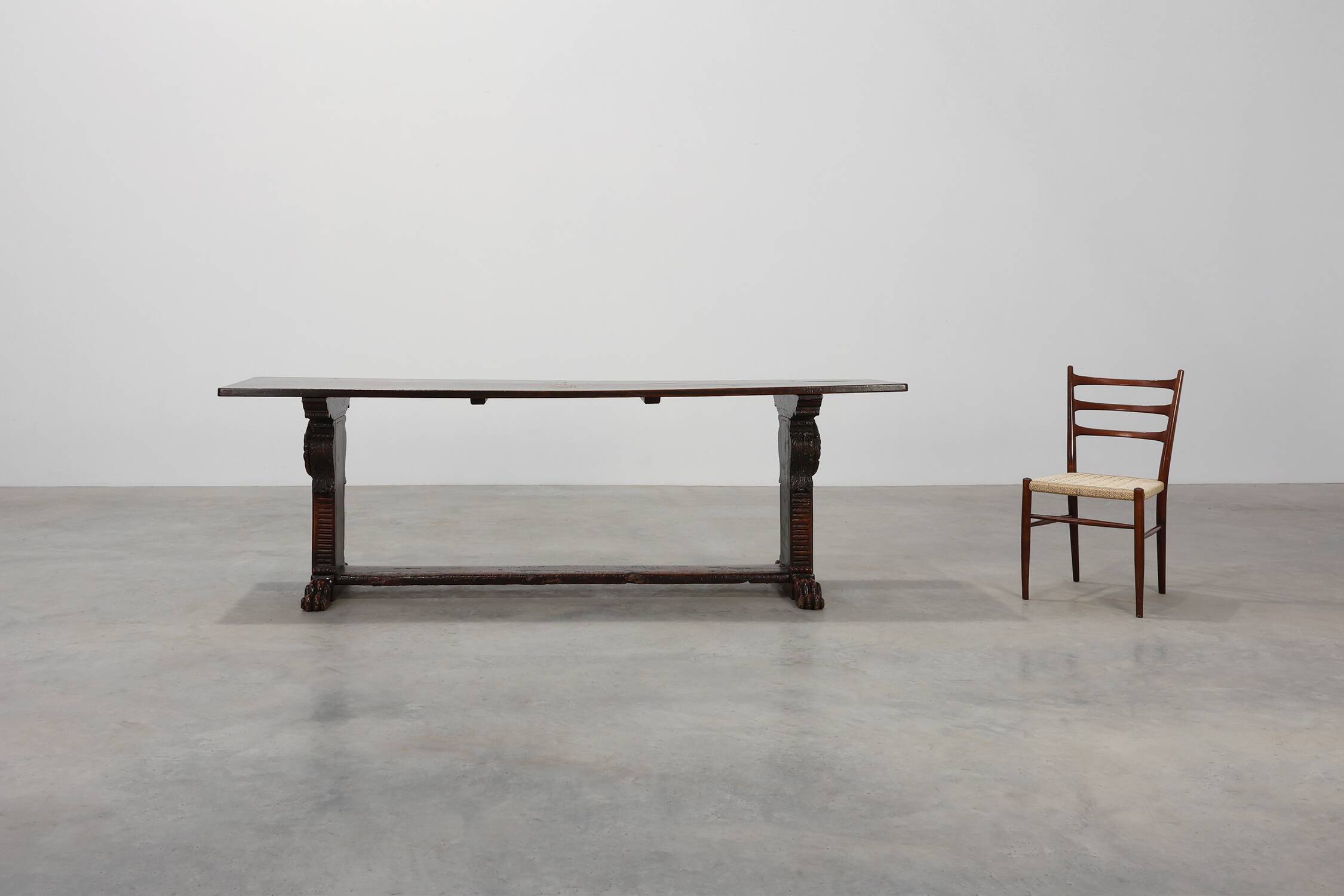 16th Century Renaissance walnut console table, Tuscan, Italy
