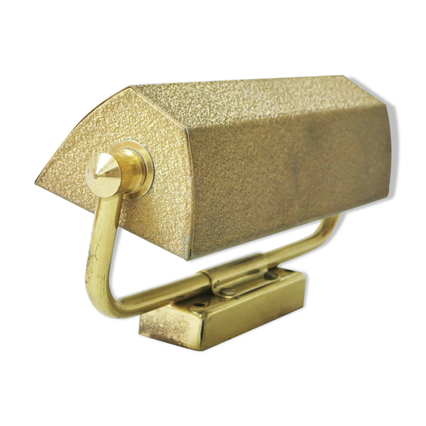 Golden wall light Aluminor 1950