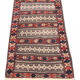 Hand made oriental wool carpet traditional tribal carpet- 75 x 133 cm