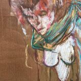Pastel drawing of a nude