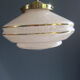 Suspension in Clichy glass and gilded metal