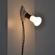 Oval porcelain hook to plug into socket