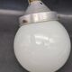Vintage industrial opaline pendant light