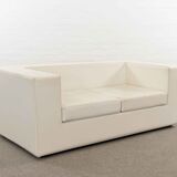 Throw Away sofa by Willie Landels for Zanotta 1965 in white vinyl