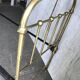 Vintage yellow gold brass divan, single bed from the 1960s, France / Czech Republic.