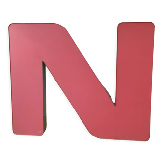 Lettre N ou Z enseigne métallique
