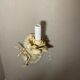 Wall lamp metal flower 60s