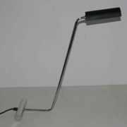 Lampe design italien années 80's chrome et acier
