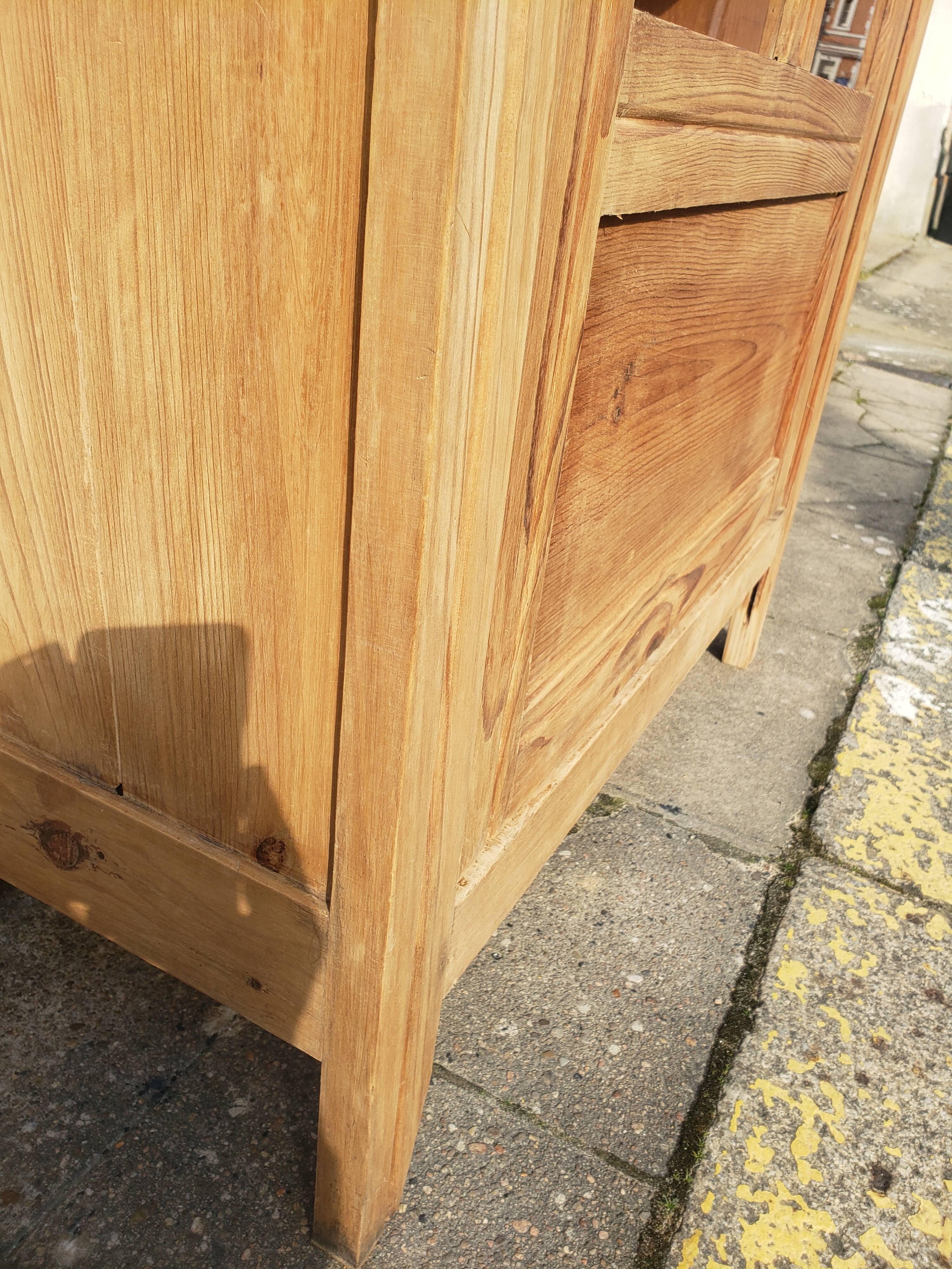 Parisian cabinet glazed raw wood