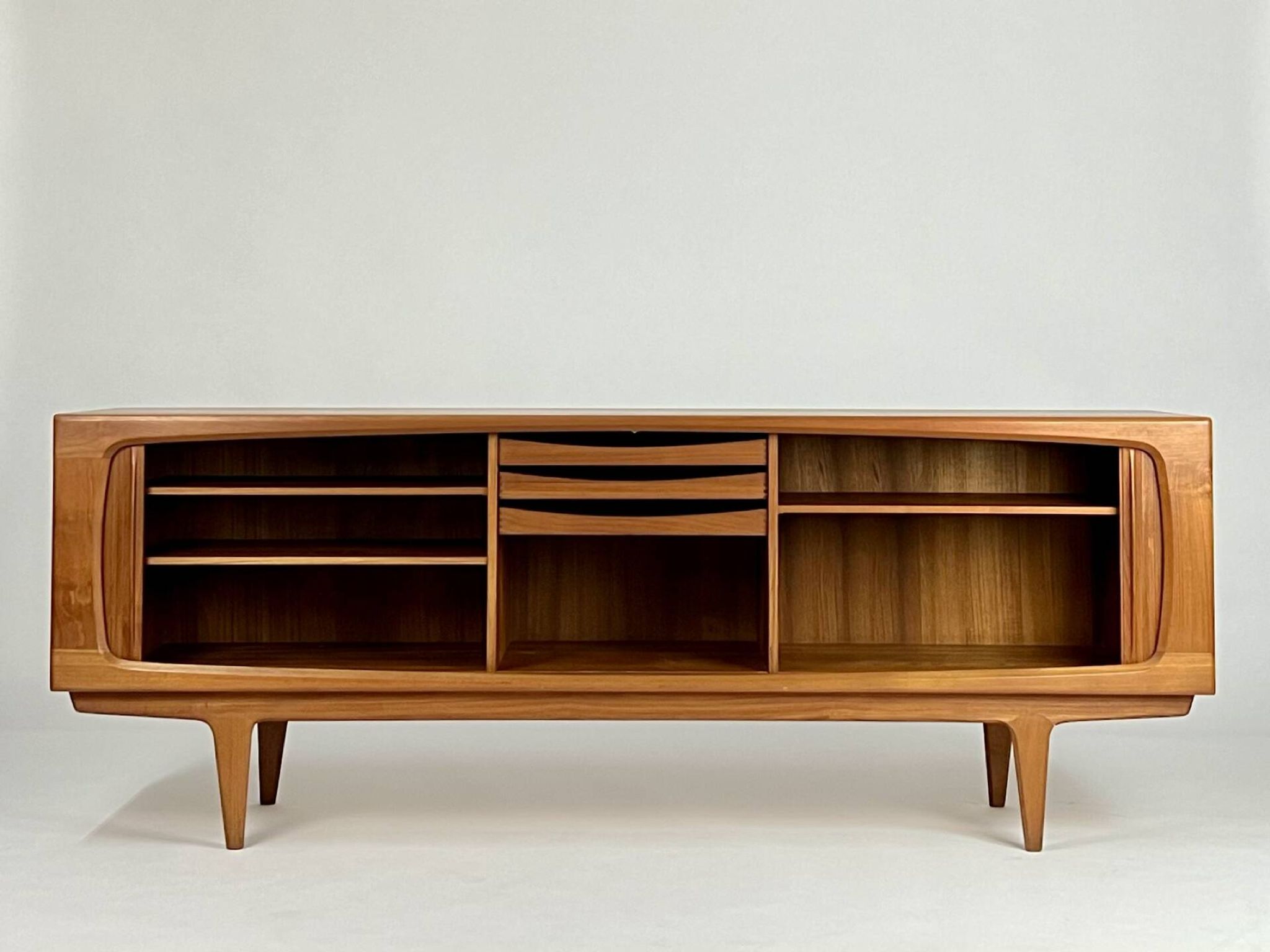 Enfilade en teck danois par Bernhard Pedersen & Søn design vintage des années 60