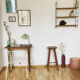 Vintage wall string shelf 60s