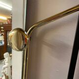 70s Trapezoidal Coat Rack with Round Chrome Hooks